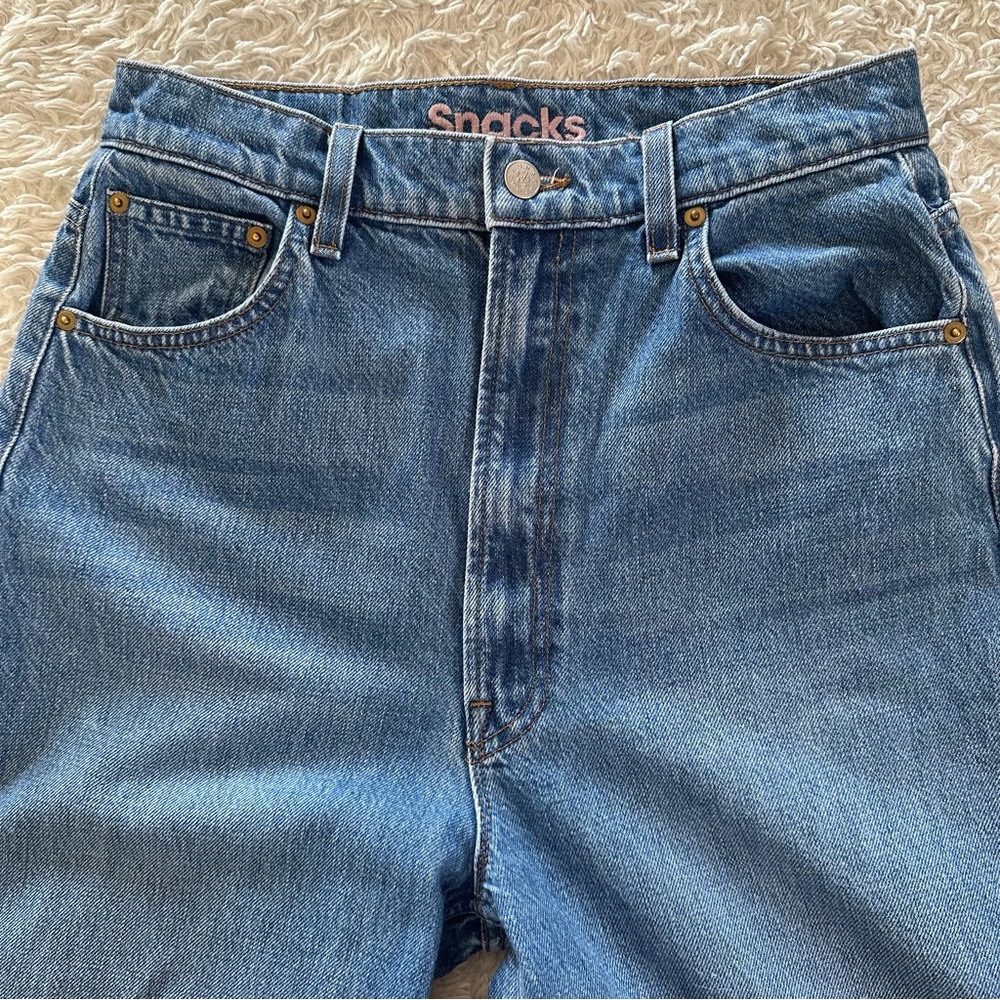 Mother Jeans SNACKS! The Yummy Puddle Wide Leg Jeans in Delicious Size 27 EUC - Picture 5 of 12